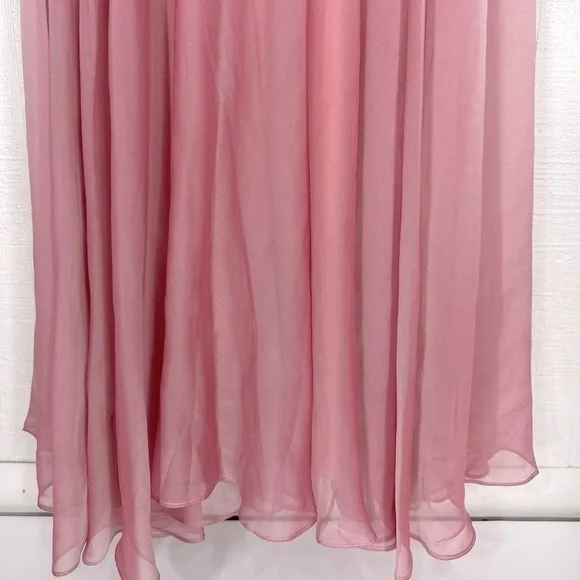 La Femme evening a line dress pink size 4